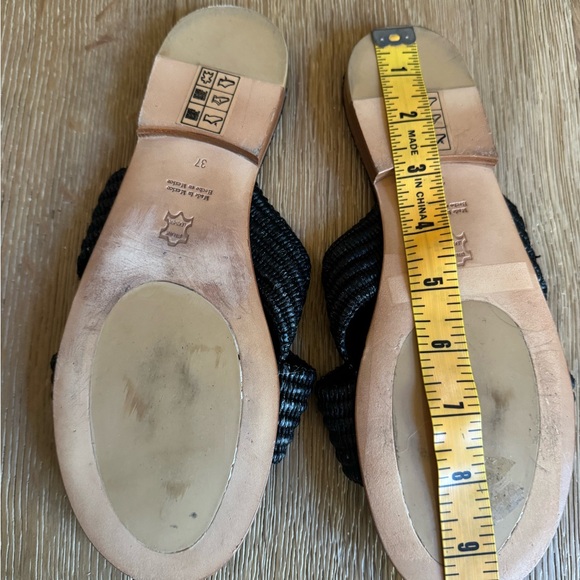 Jenni Kayne Raffia Crossover Sandals Sz 6 worn once price firm! - Picture 5 of 6